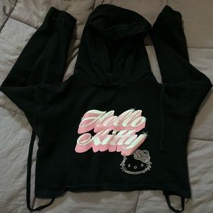 Sanrio forever 21 cropped hello kitty hoodie